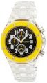 K&Bros  Unisex 9400-4 Ice-Time Royal Chronograph Yellow Polycarbonate Watch
