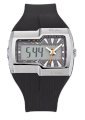 Tekday Men's 655010 Analog-Digital Black Plastic Strap Watch