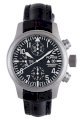 Fortis Men's 701.10.81 LC.01 F-43 Flieger Chronograph Black Automatic Chronograph Date Watch