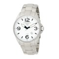 Torgoen Swiss Men's T10205 White Dial 3-Hand Analog Stainless Steel Watch