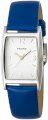Pedre Women's 7225SX Silver-Tone with Blue Patent Leather Watch