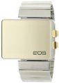EOS New York Men's LEDW Mirror Display Digital Gold Watch