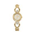 Certus Women's 631636 Gold Tone Brass Encrusted Stones Golden Dial Watch