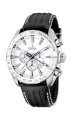  Festina Men's Stainless Steel White Dial Black Strap Chronograph Watch F16489/1