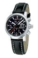 Fortis Men's 625.22.31 L.01 Flieger Black Automatic Chronograph Leather Watch