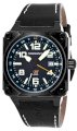 Torgoen Swiss Men's T26101 T26 GMT Black Ion-Plated Aviation Watch