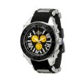  Aquaswiss Chronograph Swiss Quartz Large 50 MM Watch Black Dial Stainless Steel Black Bezel Day Date #62XG0163