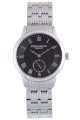 Rudiger Men's R3000-04-007 Leipzig Stainless Steel Black Dial Roman Numeral Watch