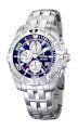  Festina Men's Crono F16095/9 Silver Stainless-Steel Quartz Watch with Blue Dial