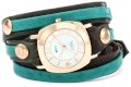 La Mer Collections Women's LMDYLY1001 Neon Odyssey Layer Slate-Teal Wash Watch