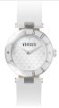  Versus Women's 3C71400000 Logo White Dial with Crystals Genuine Leather Watch