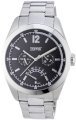 Esprit Men's ES102831006 Silver Stainless-Steel Quartz Watch with Black Dial