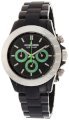 K&Bros  Unisex 9542-2 Ice-Time Full Color Black Chronograph Watch