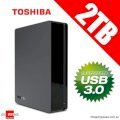 TOSHIBA Canvio Desk 2TB USB 3.0 Black Desktop External Hard Drive HDWC120XK3J1 