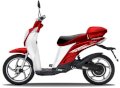 Xe đạp điện Nimoto City 350 2012 (Trắng Đỏ)