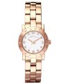 Marc by Marc Jacobs Watch, Women's Mini Amy Rose Gold Tone Stainless Steel Bracelet 26mm MBM3078