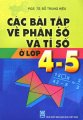 Các bài tập về phân số và tỉ số ở lớp 4-5