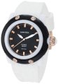 Glam Rock Women's GW23040 Florida Beach Black Dial White Silicone Watch