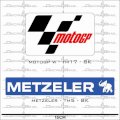 Decal xe máy MotoGPtrang+Metzeler