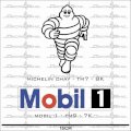 Decal xe máy Michelinchay+mobil1