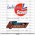 Decal xe máy Leovinciscoot+Liveforspeed