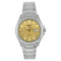 Seiko Men's SNKK91 Stainless Steel Analog with Gold Dial Watch