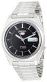 Seiko Men's SNXG67 Seiko 5 Automatic Black Dial Stainless-Steel Bracelet Watch