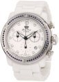 Glam Rock Women's GR50120 Aqua Rock Chronograph White Dial Ceramic Watch