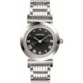 Versace Women's Vanitas Stainless Steel Black Sunray Dial Watch P5Q99D009 S099