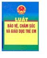 Luật bảo vệ, chăm sóc và giáo dục trẻ em 