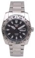 Seiko Men's SRP165 Stainless Steel Analog with Black Dial Watch