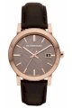 Burberry Watch, Men's Swiss Smooth Brown Leather Strap  38mm BU9013