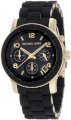 Michael Kors Quartz, Black Dial with Black Goldtone Bracelet - Womens Watch MK0017