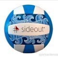 Mikasa VS02 Sideout Recreational Volleyball (Blue/White, Official)