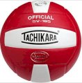 Tachikara SV18S Composite Leather Volley Ball Scarlet/White