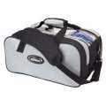 Ebonite Team Ebonite Double Tote Bowling Bag - Black/Silver