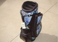 New Burton Ladies Golf Bag Milano Dark Brown/Blue Print Cart Golf Bag HeadCovers