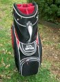 Burton Cart Golf Bag Black & Red LIGHTWEIGHT 8 1/2 lbs