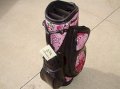 New Burton Ladies Golf Bag Milano Dark Brown/Pink Print Cart Golf Bag FREECovers