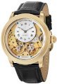 Đồng hồ Stuhrling Original Men's 368B.33352 Symphony Aristocrat Gemini II Automatic Skeleton Gold Tone Black Leather Strap Watch