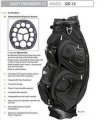 2014 Bennington Golf Quiet Organizer 12 Golf Bag "BLACK" Brand New 2014 Models