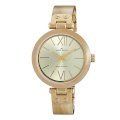 Đồng hồ AK Anne Klein Women's 109652CHHN Gold-Tone Horn Plastic Bezel and Bangle Bracelet Watch