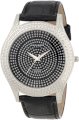 Akribos XXIV Men's AKR463BK Brillianaire Diamond Silver Brilliance Swiss Quartz Strap Watch