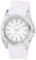 Đồng hồ AK Anne Klein Women's 109179WTWT Silver-Tone Swarovski Crystal Accented White Plastic Watch