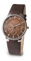 Skagen Men's 331XLSLD1 Steel Brown Leather Multi-Function Watch