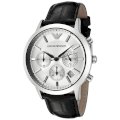 Emporio Armani Men's AR2436 Chronograph Silver Dial Stainless Steel Watch