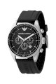 Đồng Hồ Emporio Armani Watch, Men's Chronograph Black Rubber Strap AR0527