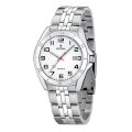 Festina Men's Classic Steel F16278/7 Silver Stainless-Steel Quartz Watch with White Dial
