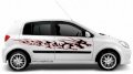 Dán decal xe Hyundai Getz rồng lửa