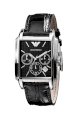 Đồng hồ Emporio Armani Watch, Men's Chronograph Black Leather Strap AR0478